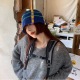 New Wool Fisherman's Hat Women's Japanese Stripe Color Contrast
