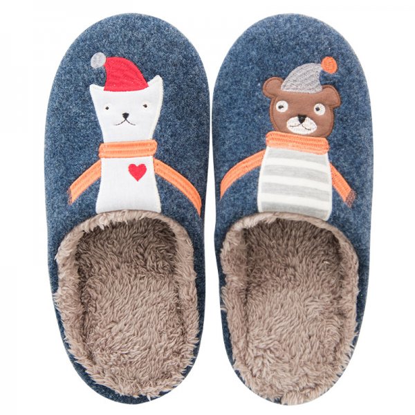Couple autumn and winter Japanese cotton slippers