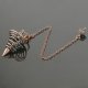 Metal Pendulum Spiral Cone Necklace Ornament