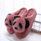 Cute cartoon panda cotton slippers