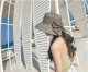 Parent-child Versatile Women's Bow Slit Straw Hat