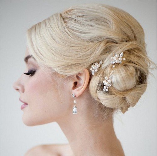 Headdress Pearl Hairpin Wedding Bridal Ornament
