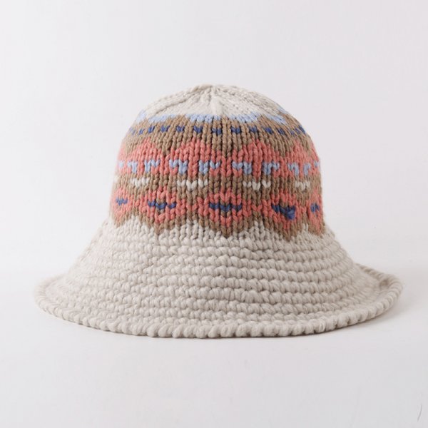 Female Knitting Bucket Hats Harajuku Bucket Hat Fishing Outdoor Panama Hip Hop Cap